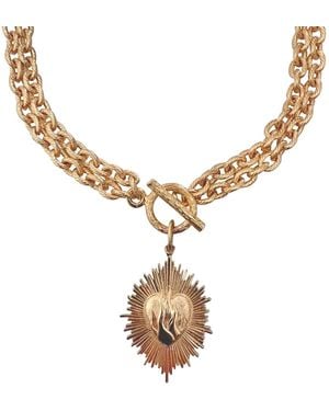 IN CAUDA VENENUM Tejas Necklace - Metallic