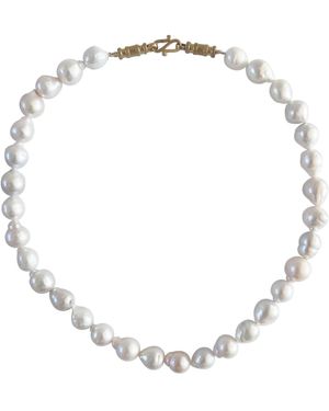 Unleash Cph Glow Pearl Choker - Metallic