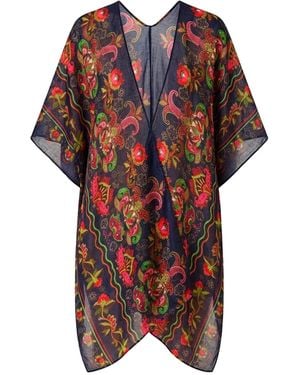 James Lakeland Paisley Floral Kaftan - Blue