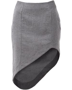 Maison Bogomil Asymmetric Mini Skirt - Grey