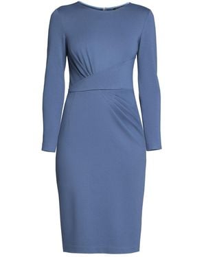 Rumour London Rebecca Soft Jersey Dress With Waistline Drapes - Blue