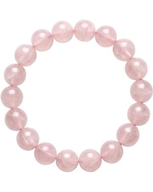 seree Manifest Love Rose Quartz Beaded Bracelet - Pink