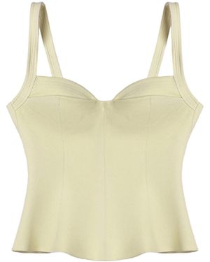 Nocturne Strappy Sculpted Bustier - Yellow