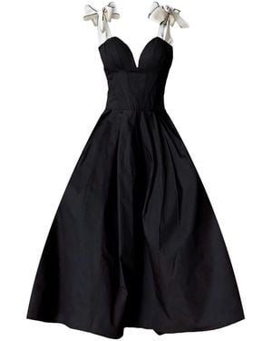 London Atelier Byproduct Corset Dress With Ties - Black