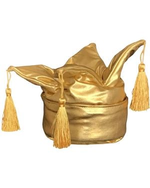 Romer Millinery Royal Toque Puffer Crown - Yellow