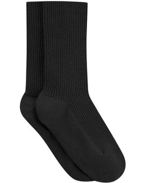 Loop Cashmere Cashmere Sock - Black