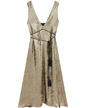 Little Lies Ramble On Midi Dress - Natural