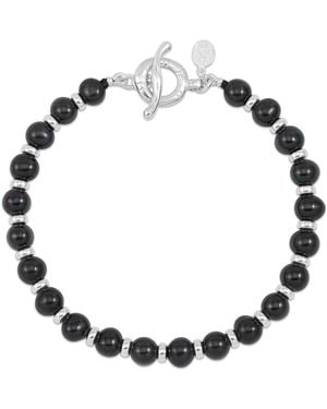 Dower & Hall Luna Pearl Halo Necklace - Black