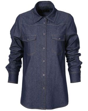 AGGI by HALEWSKI Enid Denim Shirt - Blue