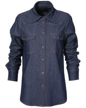AGGI by HALEWSKI Enid Denim Shirt - Blue