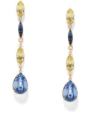 The Pink Reef Elongated Jewel Drop - White