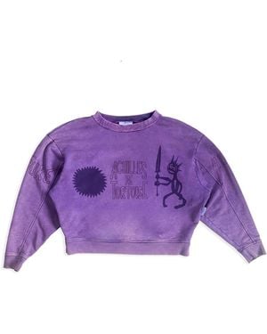 Achilles and the Tortoise Achilles Crewneck - Purple
