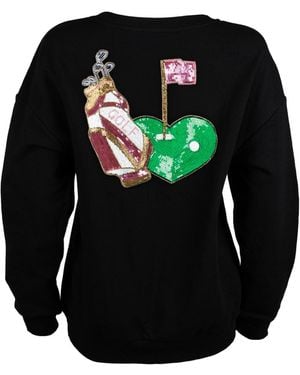 Laines London Embellished Golf Love Sweatshirt - Black