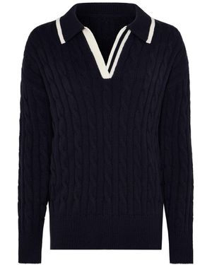 Guinea London Collared Jumper - Blue