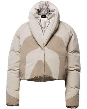 OW Collection Swirl Puffer Jacket - Natural