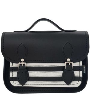Zatchels Leather Midi Satchel - Black