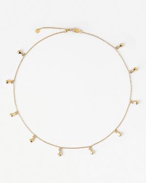 Elk & Bloom Dream Drop Chunky Teardrop 14K Choker Necklace - Natural
