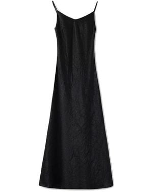 Jiaying Wang Wjy Studio London Slim-Fit Silk Long Dress - Black