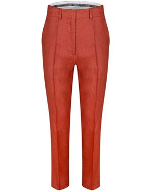 Merlenne Linen Trousers - Red