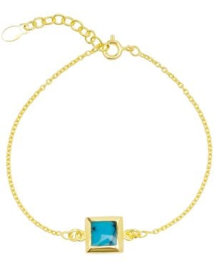Spero London Square Sterling Bracelet - Metallic