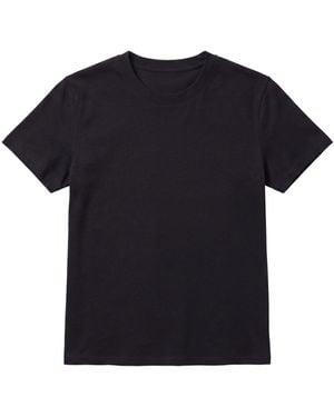 Brodie Cashmere Weekend Boxy Tee - Black