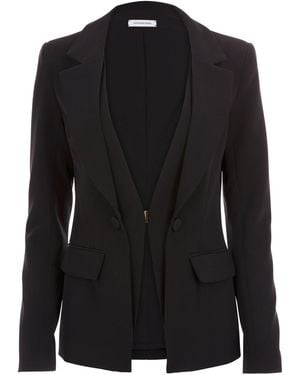 Cavanagh Baker Stretch Two Layer Blazer - Black