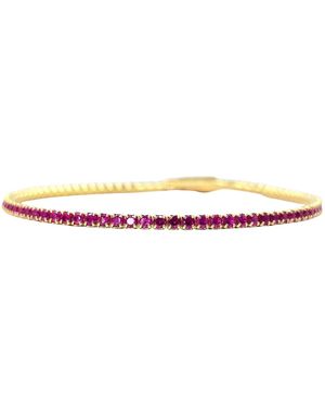 Harfi Ruby July Birthstone Dainty Tennis Bracelet - Purple