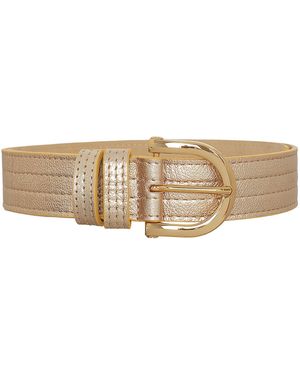 BeltBe Arch Metal Buckle Leather Belt - Natural