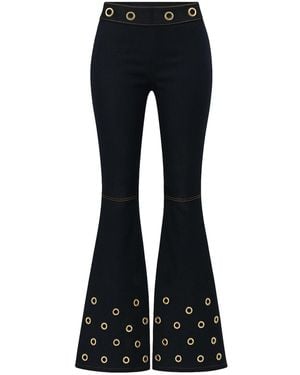 Maui X Lolita Chance Denim Bell-Bottoms - Black