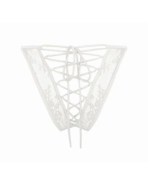 MONIQUE MORIN LINGERIE Moonstruck Bikini Crystal - White