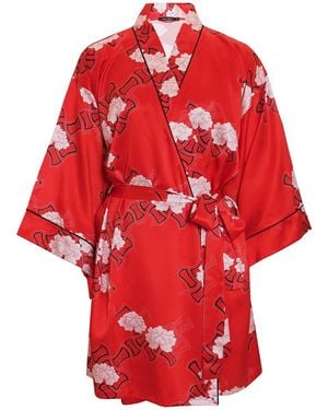 Emma Wallace Rouge Dressing Gown - Red