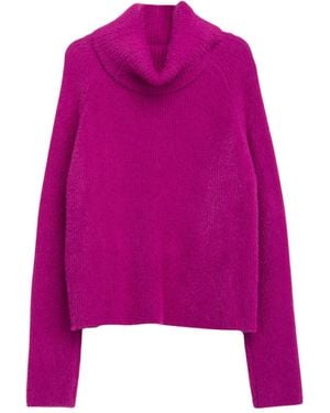Niza Turtleneck Jumper - Purple