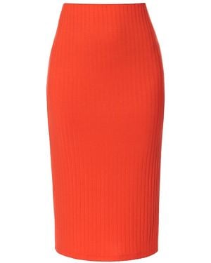 AGGI by HALEWSKI Rita Sum Bodycon Midi Skirt - Red