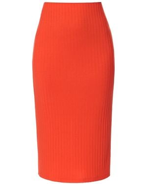 AGGI by HALEWSKI Rita Sum Bodycon Midi Skirt - Red