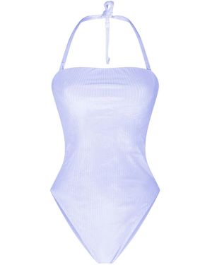 Maison Tangerine Marbella Velvet Swimsuit - Blue