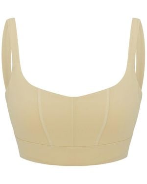 Pcfg Neutrals Bra With Stitch Detail - White