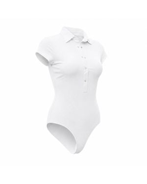 Foray Golf Foreplay Golf Polo Bodysuit Short Sleeve - White