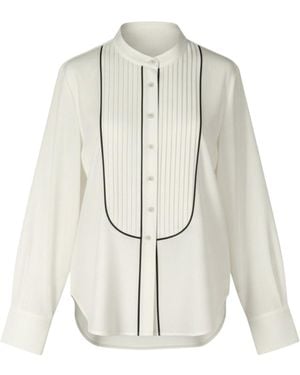 Lindsay Nicholas New York Tuxedo Blouse - White