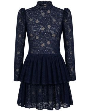 Mandarano Siena Lace Dress - Blue