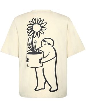 The Gt Atelier Neutrals Sunflower Pot T-Shirt - Natural