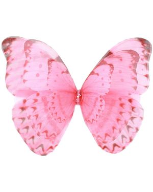 Oana Savu Hair Clip Accessory Silk Butterfly Hair Wear - Pink