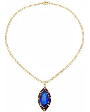 By Virgo Gemma Notte Necklace - Blue