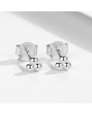 Bermuda Watch Company Daisy Ball Stud Earrings - White