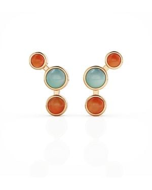 Linda Fiore Aurora Earrings Vermeil - Metallic