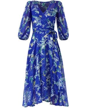 SACHA DRAKE Elspeth Wrap Dress - Blue
