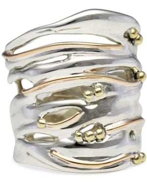 Isla Silver Large Sterling & Statement Ring - White