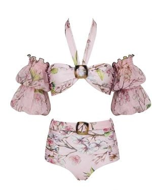 Nur Karaata Santorini Silk Bikini - Pink