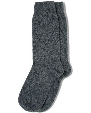 Gigi Knitwear Quilted Socks - Grey