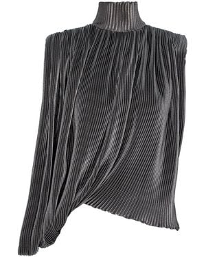 Silvia Serban Draped Blouse - Grey