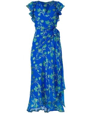 SACHA DRAKE Aphina Wrap Dress - Blue